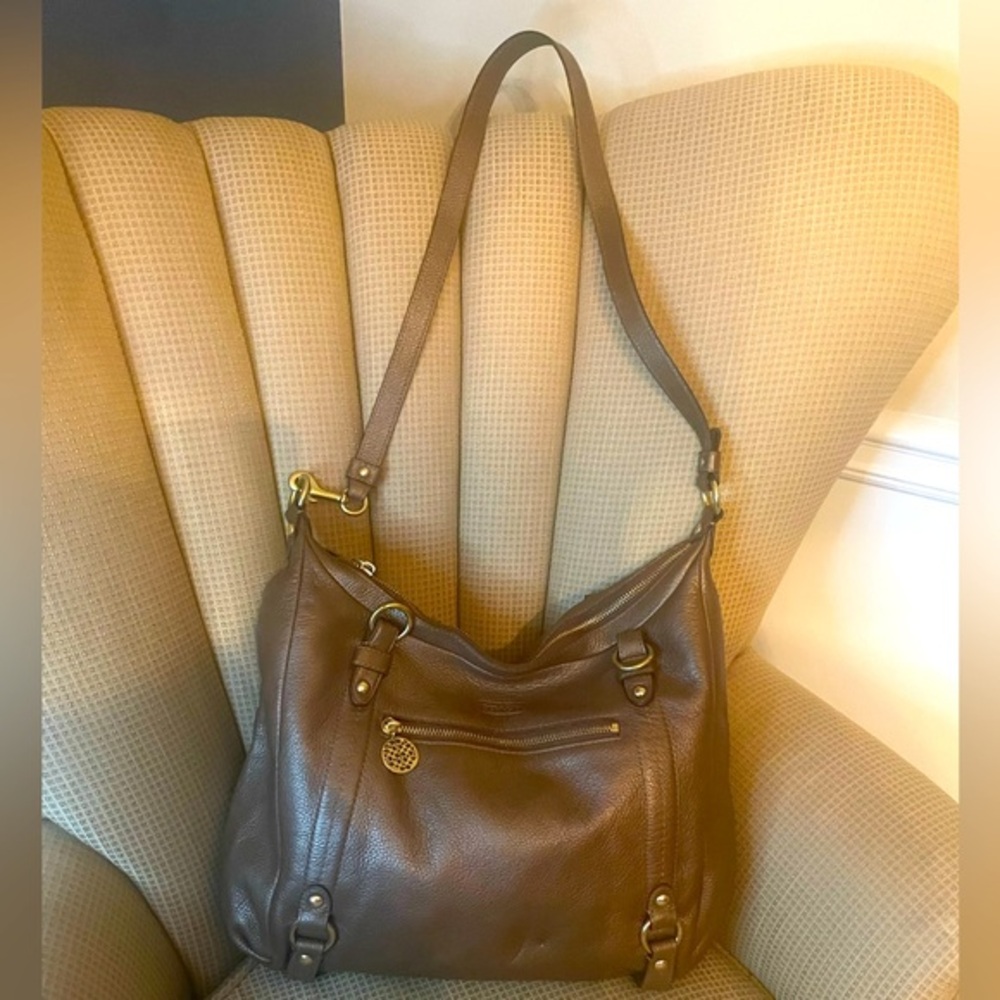 Coach-F17566-Alex Daria pebbled leather tote